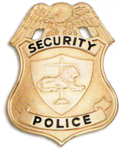 200 Security Police Shield breast or Cap badges-