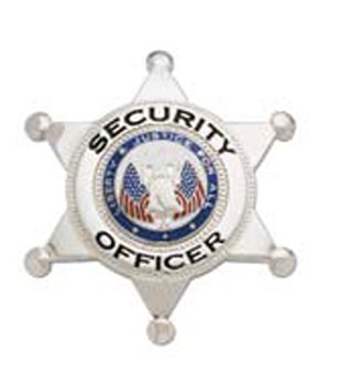 6 point star, Security Officer, Lib&Justice seal nickel-