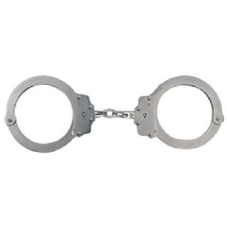 #702C nickel chain oversize cuff-Peerless Handcuff Company