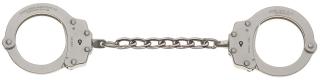 #700C-6X Nickel finish handcuff 6&#34; chain-Peerless Handcuff Company