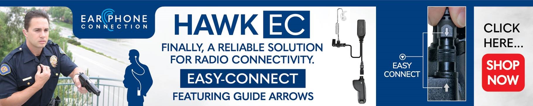 Connection, hawk ec, click here ..., finally , a reliable solution for radio connectivity ., eas connect, easy - connect, shop now, featuring guide arrows