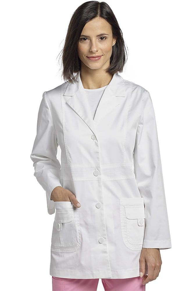 Buy Stretch Twill Lab Coat - White Cross Online at Best price - WI