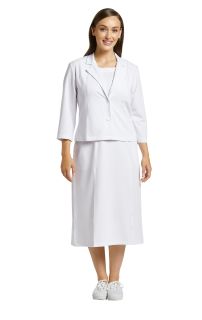 9021 Dress Spandex-White Cross