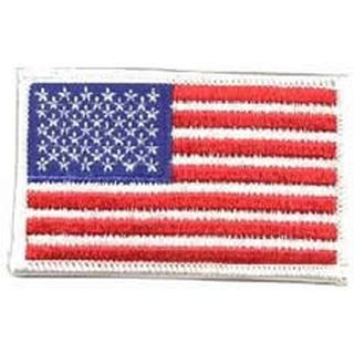 U.S. Flag - White Border - 3-3/8 X 2&#34;-