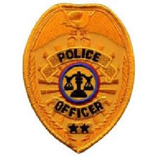 Police Officer - Gold Badge - 2-1/2 X 3-1/2&#34;-