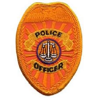 Police Officer - Reflective Gold - 2-1/2 X 3-1/2&#34;-Hero&#8216;s Pride