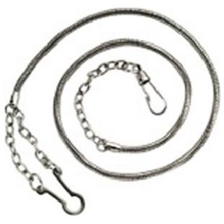 Whistle Chain With Button Style Hook - Gold-