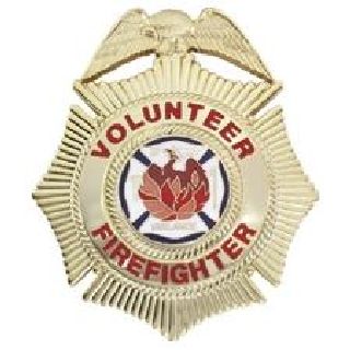 Volunteer Firefighter - Maltese Cross - Gold-