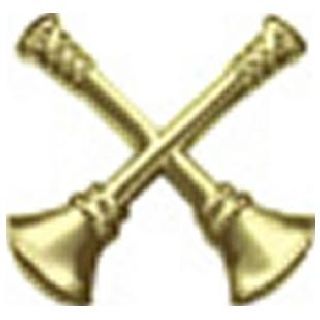 Pairs - Fire Bugles - 2 Bugles Crossed - 2 Clutch - Gold-Hero's Pride