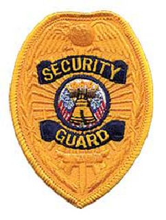 Security Guard - Gold Badge - 2-1/2 X 3-3/8-