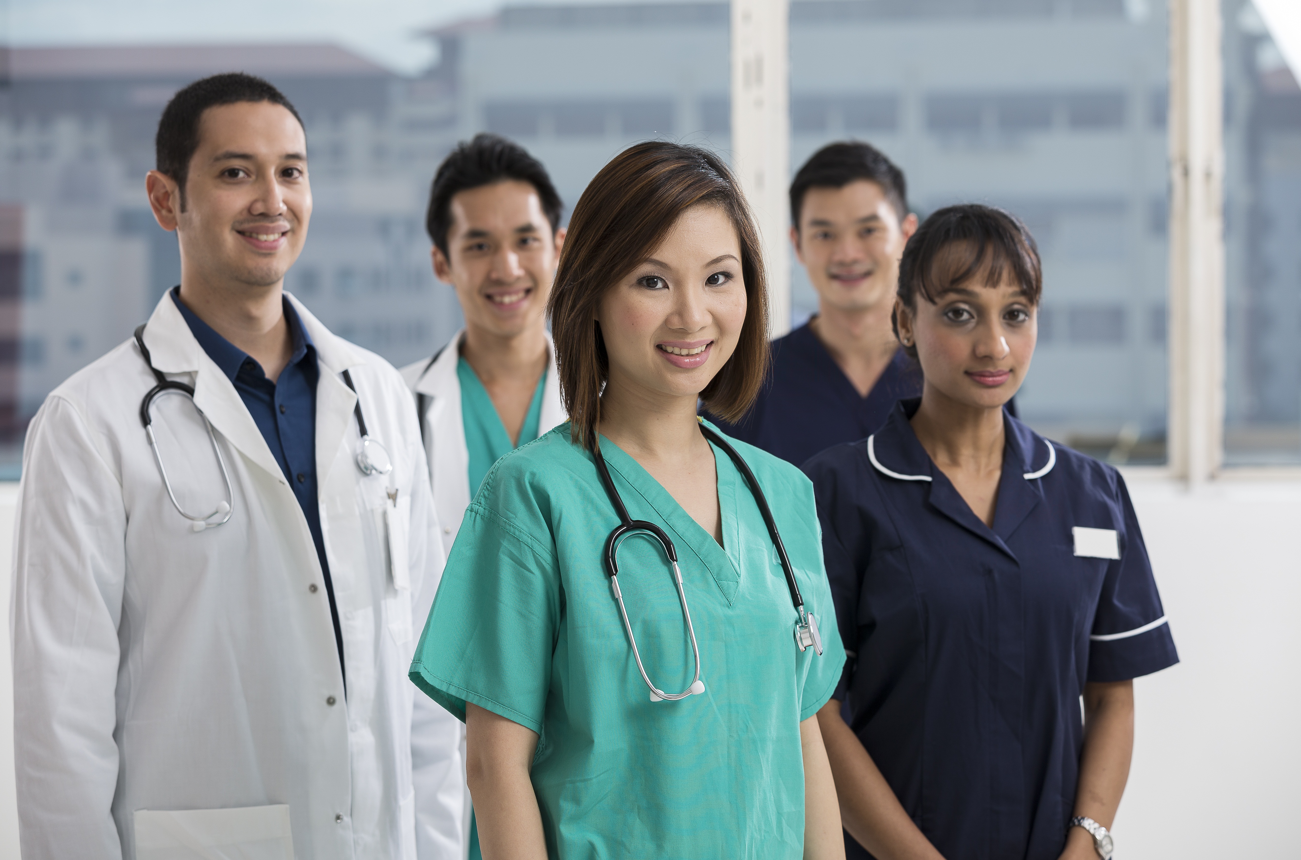 Medical Personnel in Scrubs