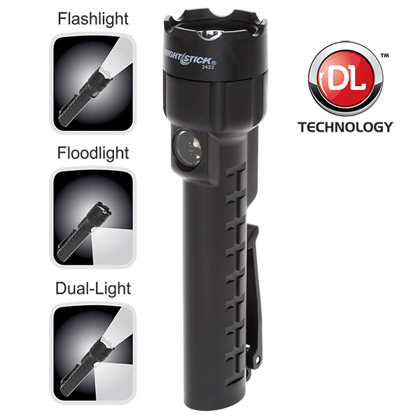 Dual-Light™ Flashlight w/Dual Magnets-Nightstick