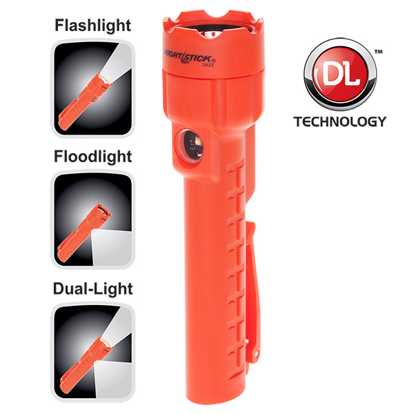 Dual-Light™ Flashlight w/Dual Magnets-Nightstick