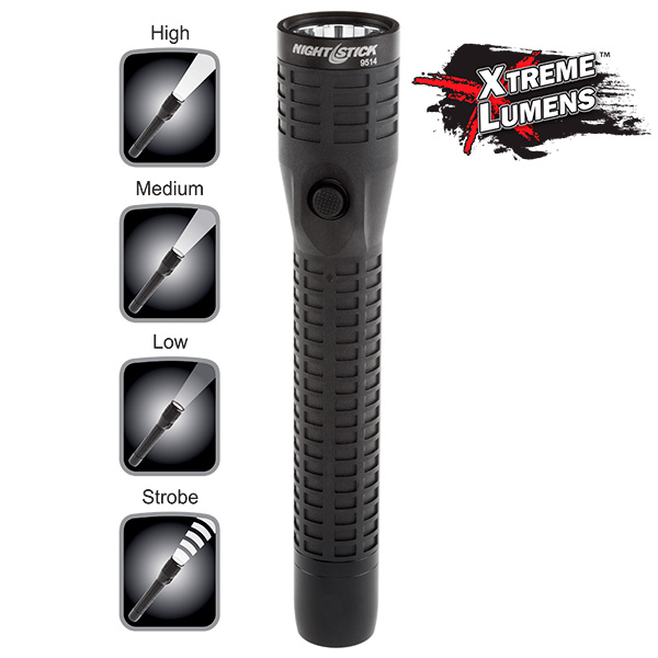 Polymer Multi-Function Duty / Personal-Size Flashlight - Rechargeable-Nightstick
