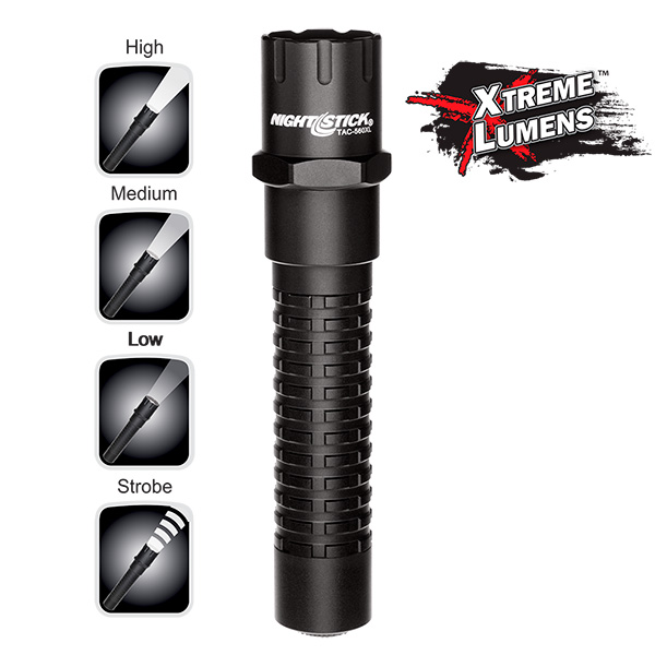Xtreme Lumens™ Metal Multi-Function Tactical Flashlight - Rechargeable-