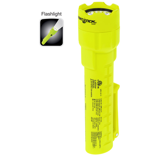 Intrinsically Safe Permissible Flashlight-Nightstick