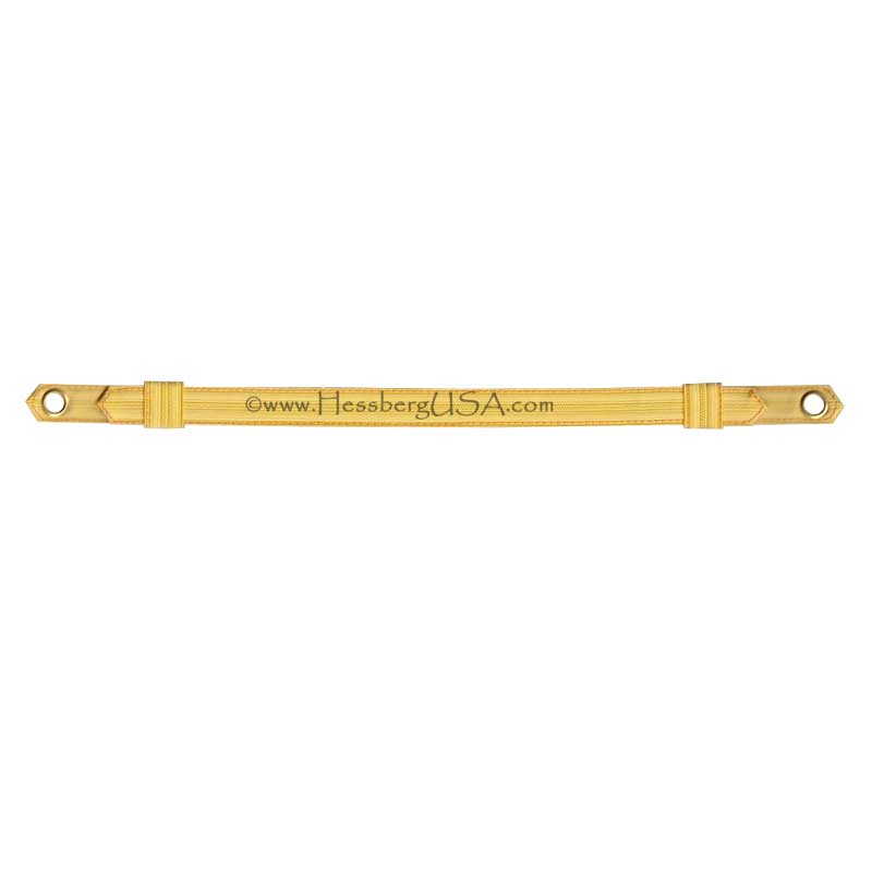 Closeout Officer Cap Strap 1/2&#34; Gold Wire-Hessberg USA