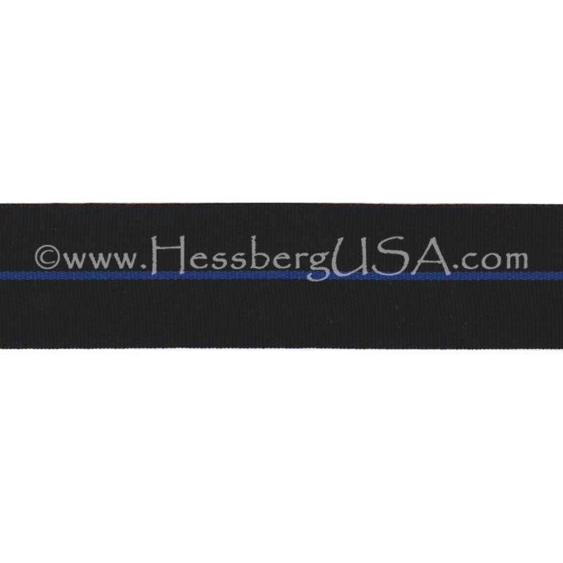 Thin Blue Line Ribbon 1 1/8&#34; -Hessberg USA