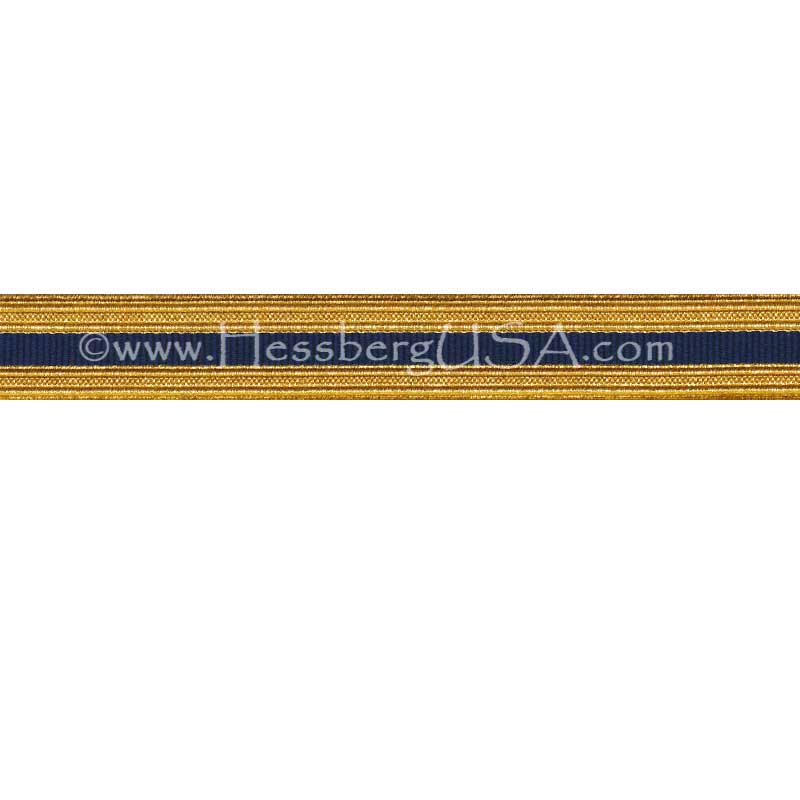Metallic Sleeve Braid Regular Gold/Cobalt-Hessberg USA