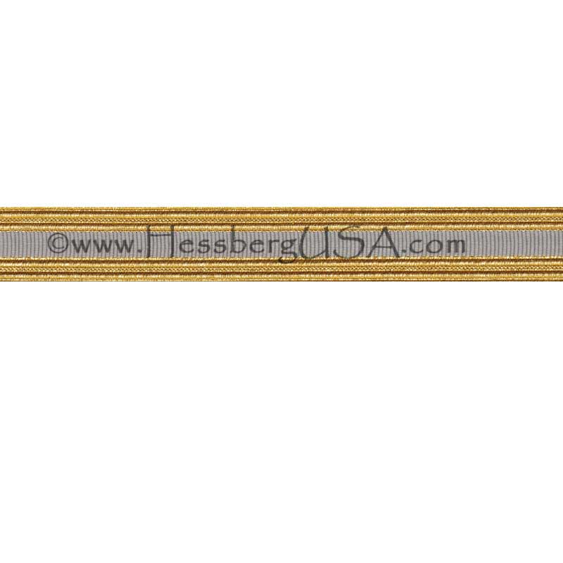 Metallic Sleeve Braid Regular Gold/Grey-Hessberg USA