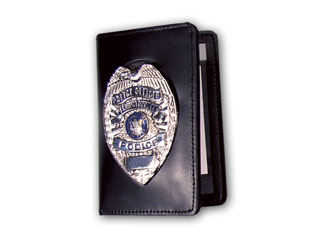 Duty Leather Badge And Double ID Case With Outside Mount-Perfect Fit