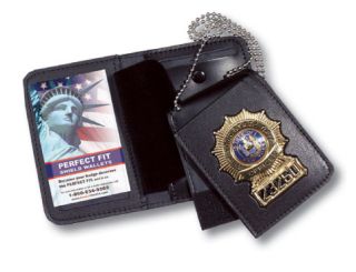 Four In One Badge And ID Case With Chain-Perfect Fit