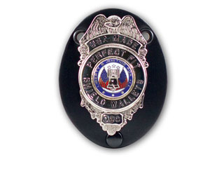 Universal Oval Badge Clip With Snap And Chain-Perfect Fit