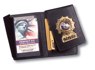 Duty Leather Flip Out Badge Case With CC Slots-Perfect Fit