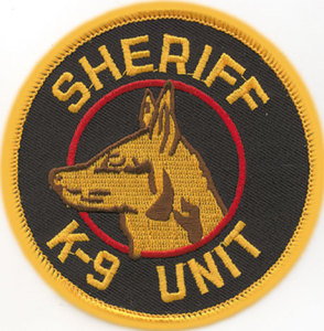 3 1/2&#34; Sheriff K-9 Unit Circle-Premier Emblem