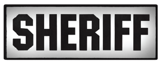 3 1/2&#34; X 11 3/4&#34; Sheriff Dept Patch - Silk Screen-Premier Emblem