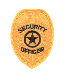 3 1/4&#34; X 2 3/4&#34; Security Officer Badge-Premier Emblem