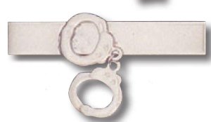 Handcuff 1 Dangle Tie Bar-Premier Emblem