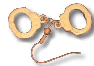 Handcuff Earrings-Premier Emblem
