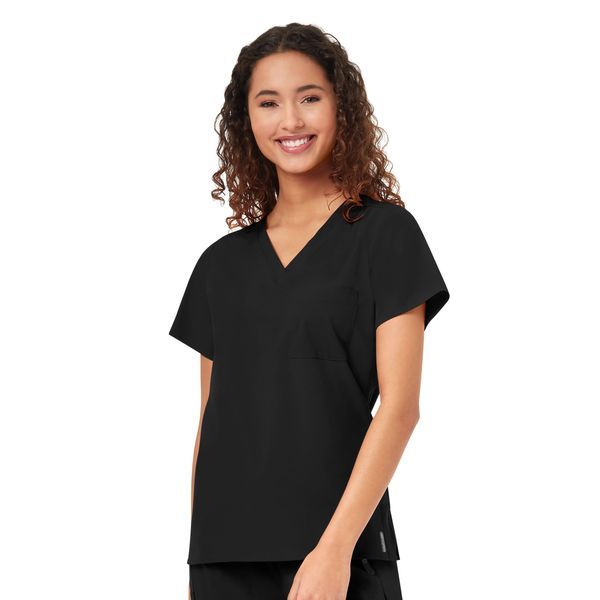 Buy 1 Pocket V-Neck Top - WonderWink Online at Best price - OH