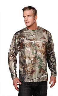 Force Camo-Polyester Mesh Long Sleeve Shirt With Realtree Apreg Tri-Mountain Ultracool™-Tri-Mountain