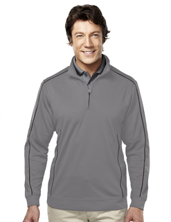 Durham-Mens 100% Polyester 1/4 Zip Ls Knit Shirt-Tri-Mountain Gold