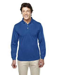 Escalate-Mens Poly Ultracool Pique Long Sleeve Golf Shirt-TM Performance