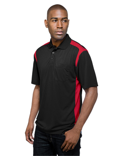 Blitz Pocket-Mens 100% Polyester Knit S/S Golf Shirt-TM Performance