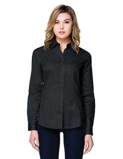 Lady Regal Long Sleeve-Womens 38 Oz 60% Cotton/40% Polyester Brushed Twill Long Sleeve Woven Shirt-Tri-Mountain