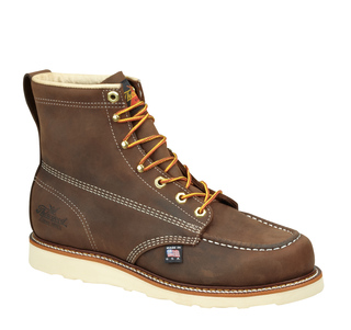 814-4203 6&#34; Brown Moc Toe Non-Safety-Thorogood Shoes