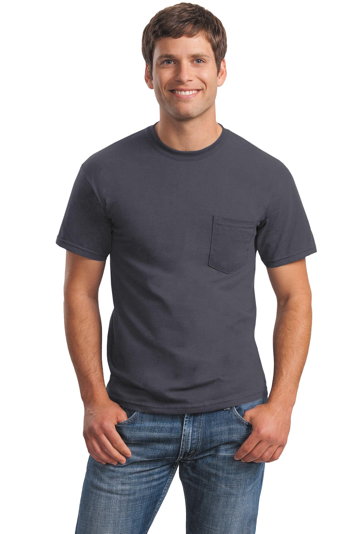 Gildan® - Ultra Cotton® 100% Cotton T-Shirt with Pocket.-