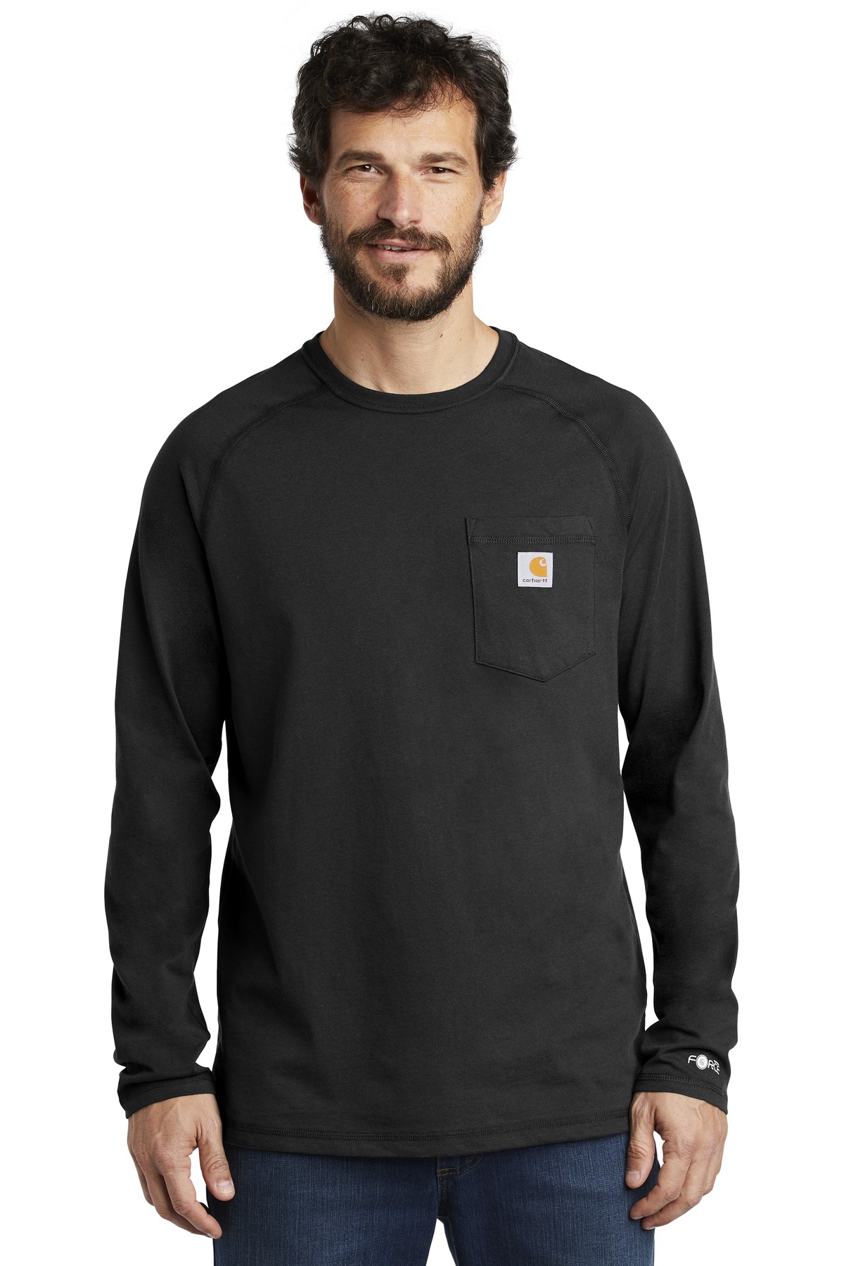 Choose SZ/Color Carhartt Men's Force Cotton Delmont Long-Sleeve T-Shirt 