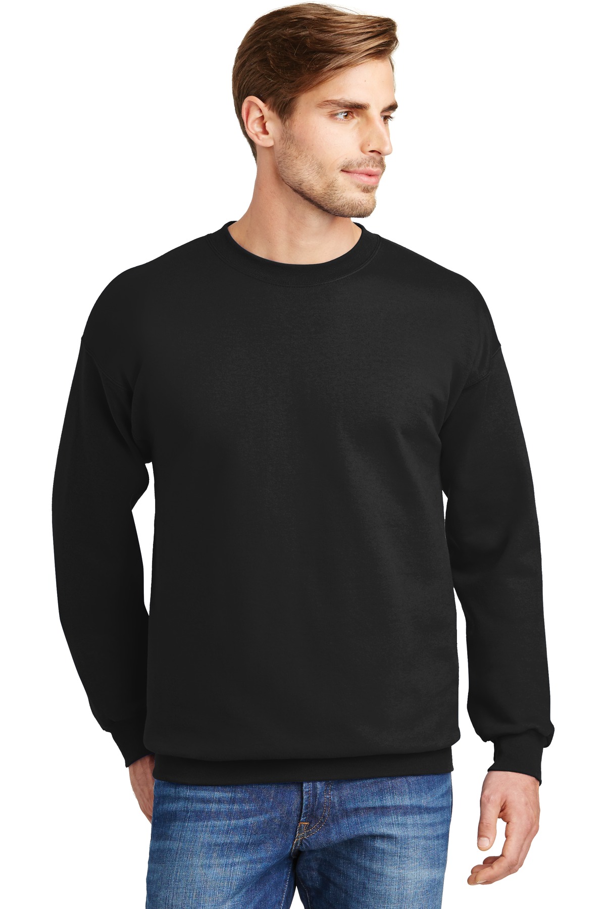 men's organic cotton quilt crewneck sweatshirt