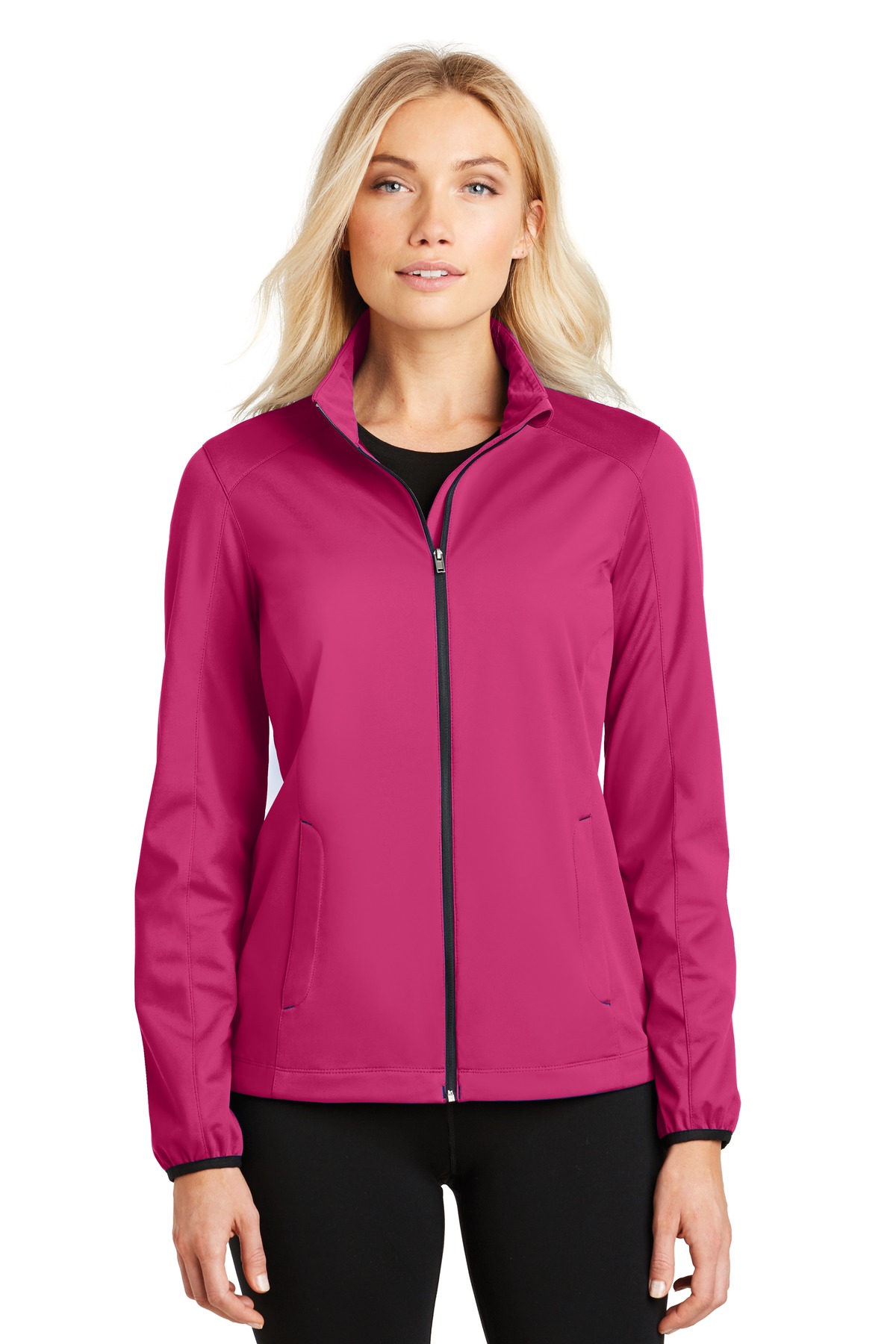 Buy Womens Polyester Active soft shell jacket - Port and Company Online ...