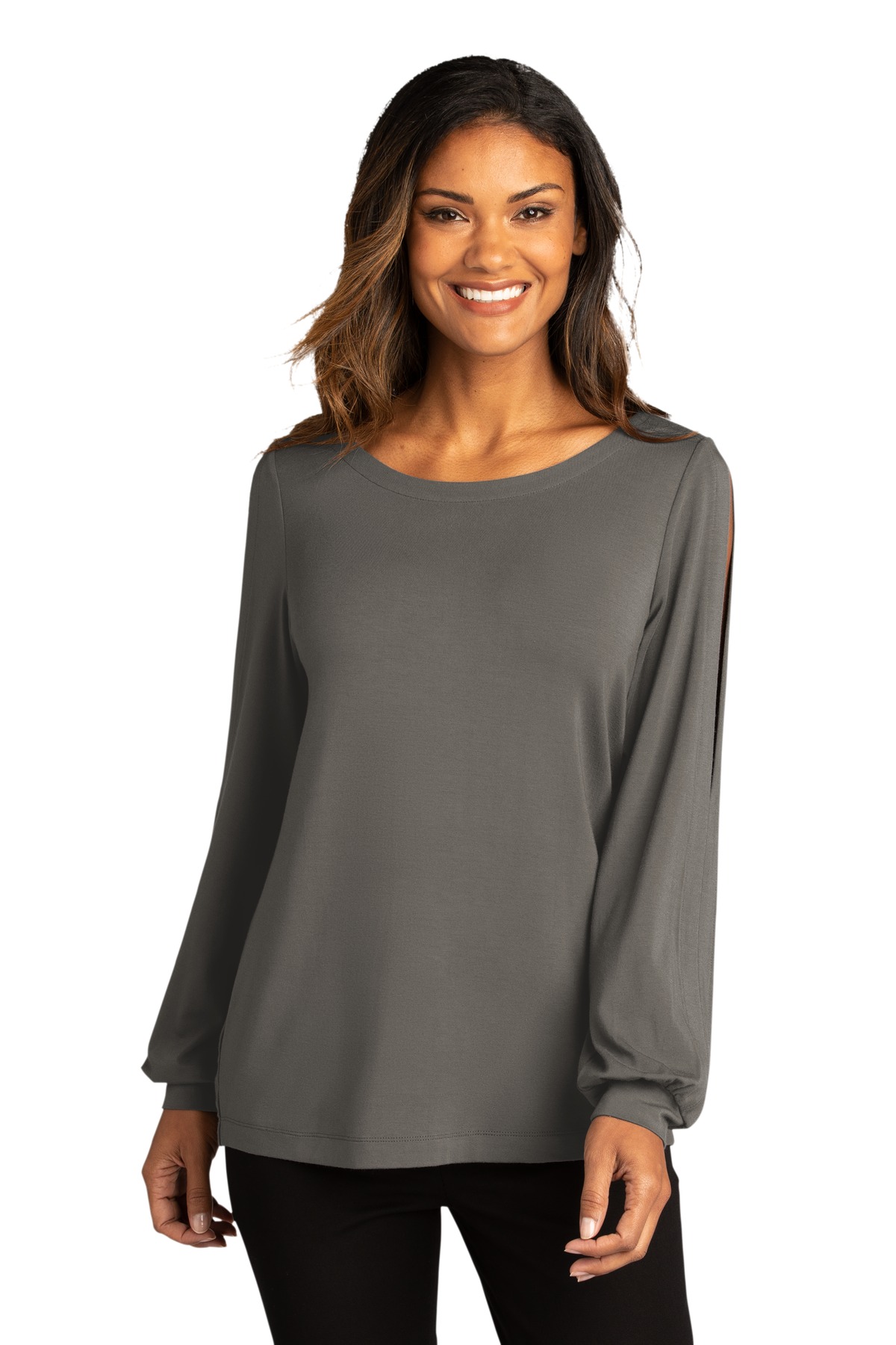 Buy Port Authority Luxe Knit Jewel Neck Top - Port Authority Online at ...