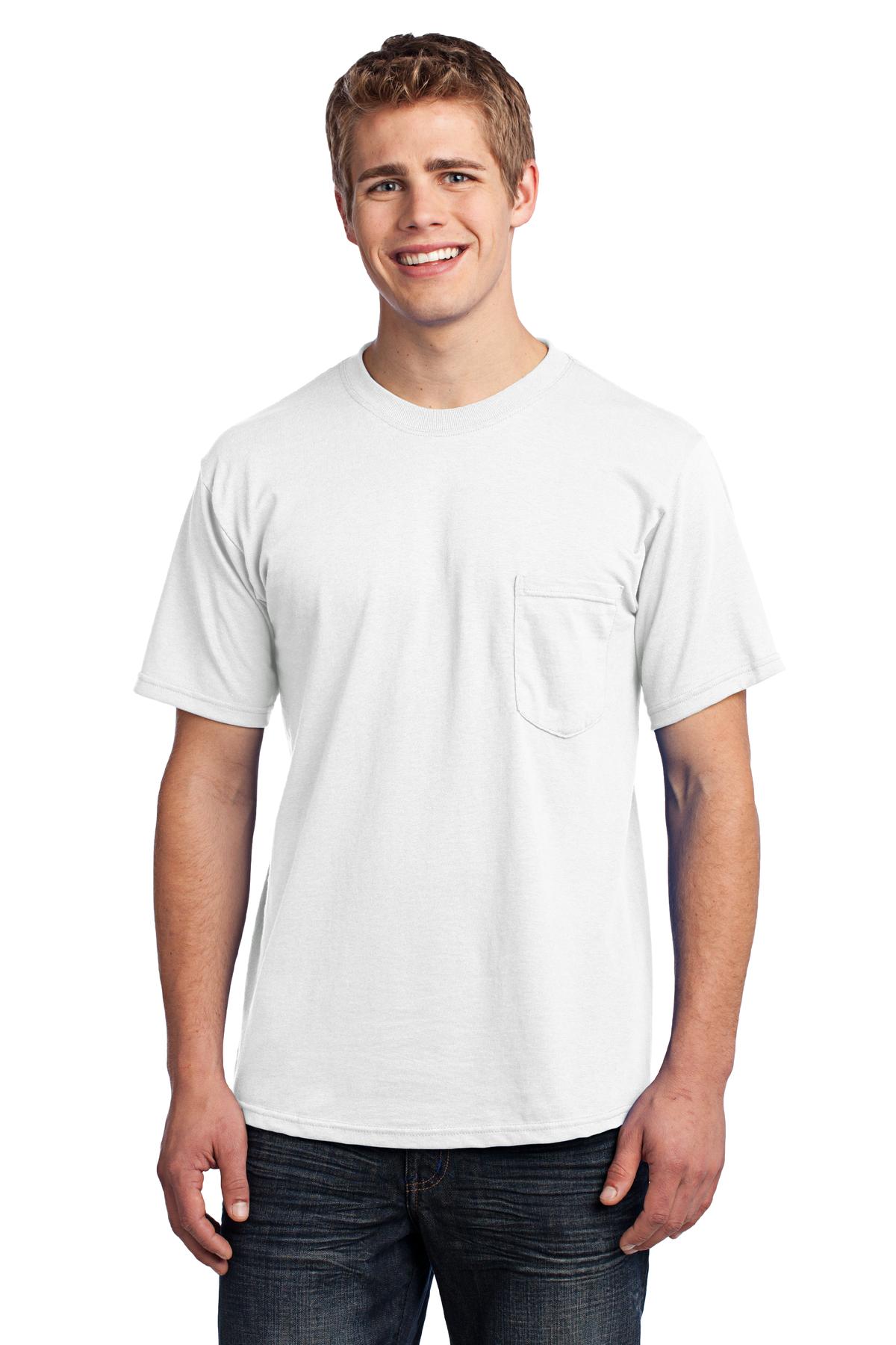Port & Company Mens All-American T-Shirt with Pocket 
