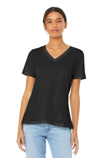 BELLA+CANVAS Relaxed Jersey Short Sleeve V-Neck Tee.-