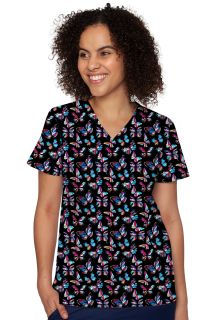 Med Couture V-Neck Vicky Print Top-Med Couture