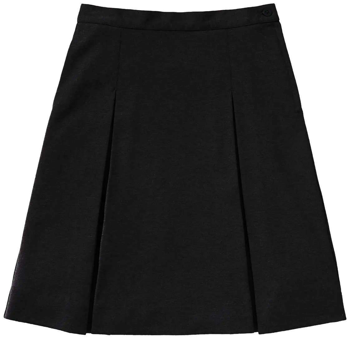 Girls Ponte Knit Kick Pleat Skirt-Classroom Uniforms