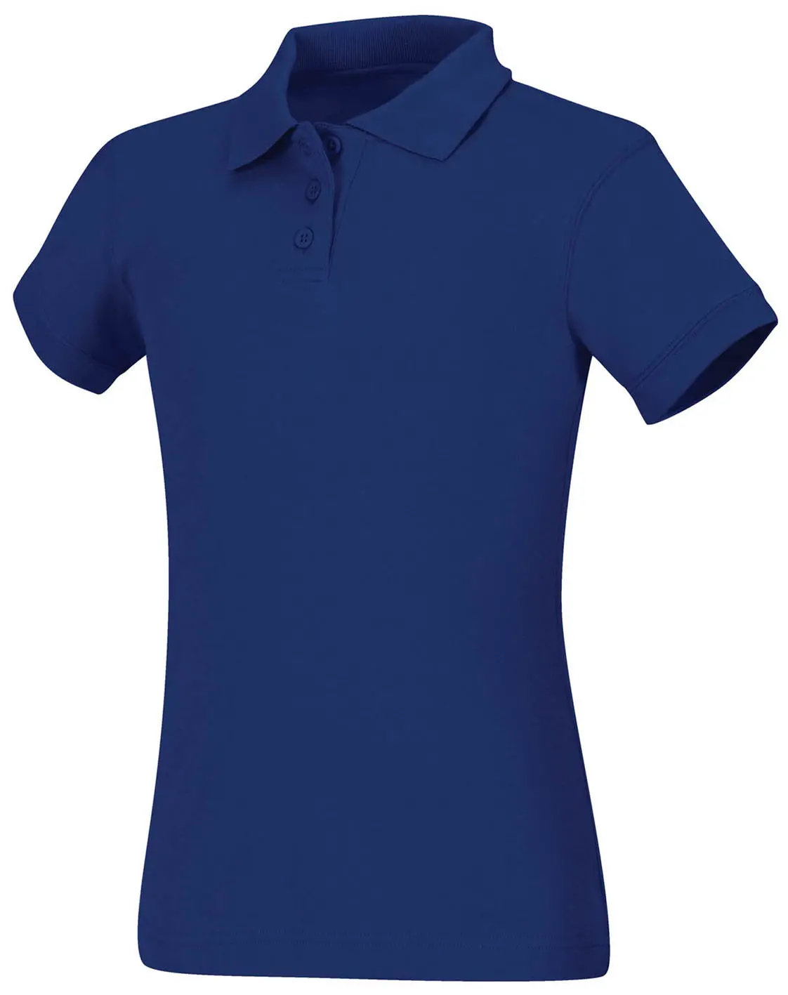 Girls Short Sleeve Fitted Interlock Polo-Classroom Uniforms